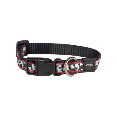 Rogz Jellybean Hound Dog Black Dog Collar Size Small (20-31cm) RRP 4.99 CLEARANCE XL 2.99